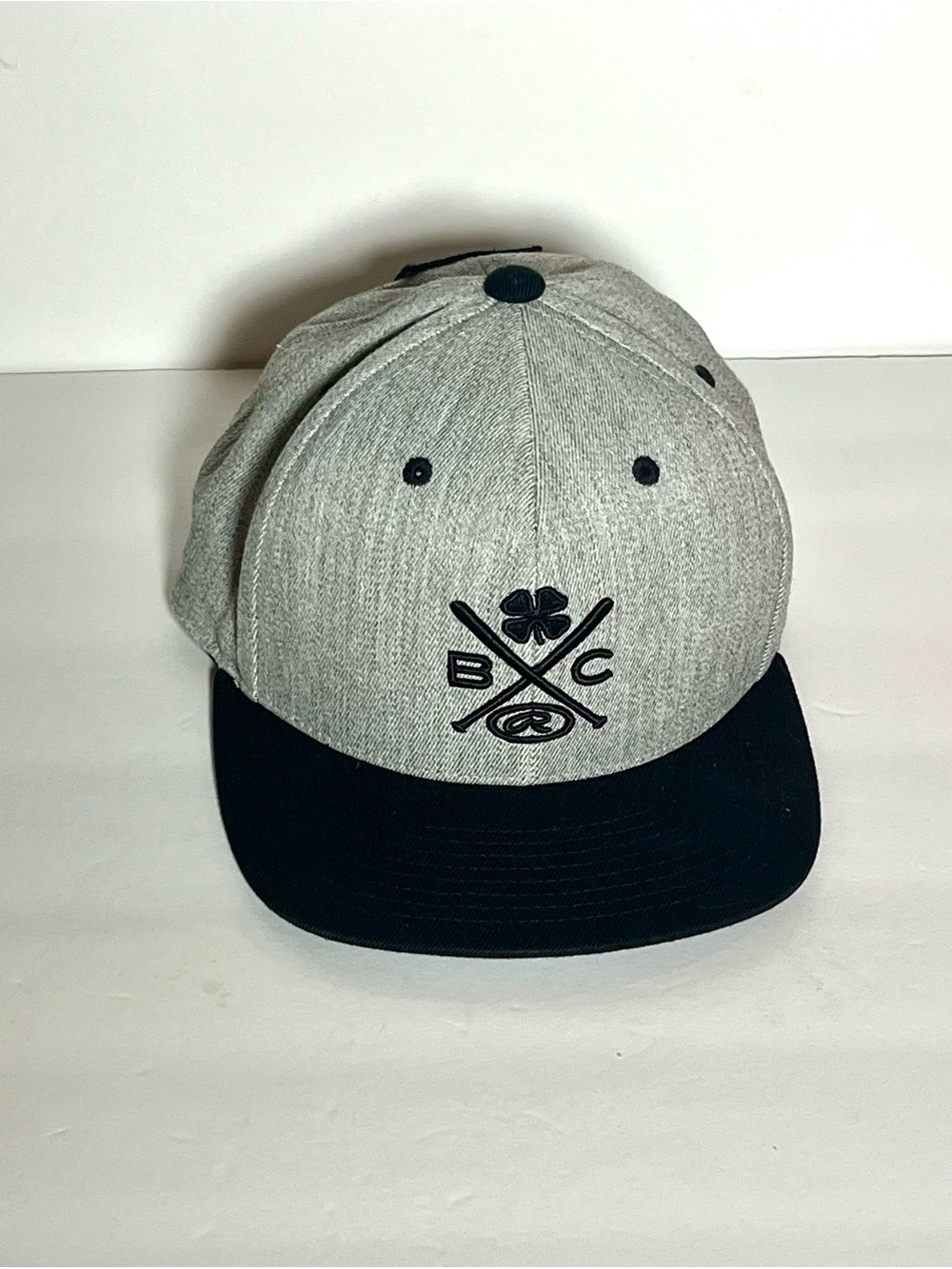 Black Clover x Rawlings Live Lucky SnapBack Hat Grey/Black